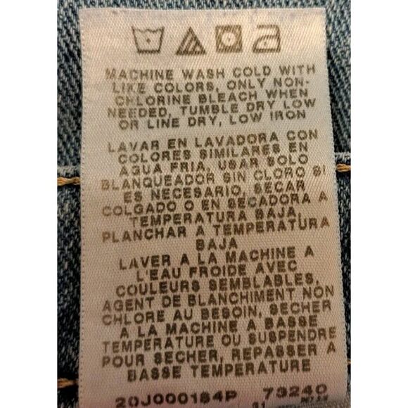 Wrangler Authentics Mens Blue Jeans 42x30 Custom Bleached - Picture 6 of 6